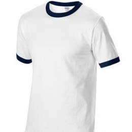 SKT043 Gildan white/dark blue FA030 short-sleeved men's T-shirt 76600 slim stretch T-shirt breathable T-shirt T-shirt printing T-shirt price SKT043 Gildan white/dark blue FA030 short-sleeved men's T-shirt 76600 slim stretch T-shirt breathable T-shirt T-shirt printing T-shirt price